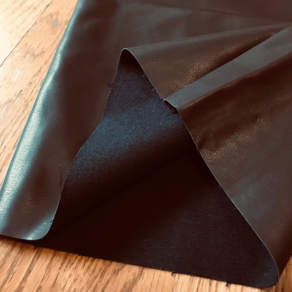 NWT Faux leather High waist wide leg pants Dark brown size M - Picture 12 of 16